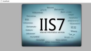 IIS7 Main screen